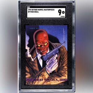 Graded! Marvel Masterpieces 1993 Trading Card with Red Skull